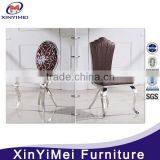 strong stainless frame upholstered dining chairs with arms