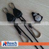 1/8" Rope Ratchet Tie Down- Metal Pulley thumbnail-2