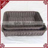 Food Grade PP Wicker Bread Storage Water Hyacinth Basket