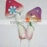 2015 Newest Garden Stakes Metal Stakes for Garden Decoration Mushroom Stakes Mushroom Garden Stakes Garden Picks Metal Mushroom thumbnail-2