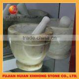Unique Marble Stone Mortar and Pestle for Garlic Crusher Usage thumbnail-6
