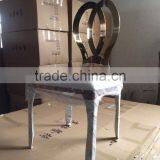 Modern Leather Chair Stainless Steel Dining Chair Furniture thumbnail-1