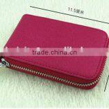 Cy278 Genuine Leather Women Card Holder Wallets High Quality Female Pillow Purse Fashion Organ Zipper Credit Card Holders thumbnail-4