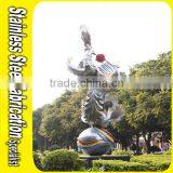 Abstract Sculpture Modern Sculpture Stainless Steel Statue thumbnail-3