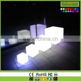 color changing rechargeable battery led cube illuminated led cube chair