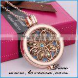 Best Selling Products 35mm Aromatherapy Lockets Essential Oil Diffuser Diamond Necklace thumbnail-5