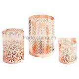 Copper Plated Votive Candle Lantern thumbnail-1