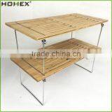 Bamboo Dish Rack 2 Tier Kitchen Dish Rack Homex-BSCI Factory thumbnail-4