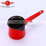 Hot Selling Red Enamel Ceramic Coffee Jug Coffee Pot With Long Handle thumbnail-4