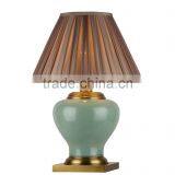 BISINI Luxury Antique Decorative Gray Ceramic Desk Lamp thumbnail-2