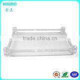 Kingmei OEM Thickened Rectangle Tabletop Acrylic Towel Tray thumbnail-2