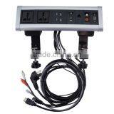 Surface Mount Electrical Outlet Desktop Socket /office Desk Power Outlets thumbnail-1