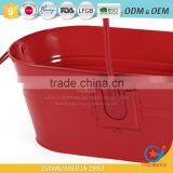 17 Inch Decorative Metal Planters Galvanized Pots for Plants Zinc Plant Pot thumbnail-5