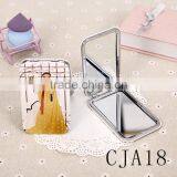CJA17-Chrome Finishing Customized Makeup Pocket Hand Mirror Foldabel Mirror thumbnail-2