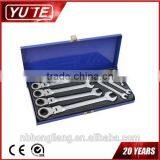 10PCS Flexible Head Combination Ratchet Wrench Sets&combination Ratchet Spanner thumbnail-1
