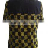 Red Plaid Check Print Lycra Blouse thumbnail-4