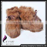 CX-SHOES-07E High Quality Rabbit Fur Soft Winter Warm Baby Shoes thumbnail-2