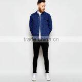 OEM Denim Jacket Men Plain Denim Jacket Wholesale thumbnail-4