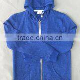 2017 Oem Mens Print Logo Blue Colour Zip up Hoodies Wholesale thumbnail-1