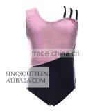 2017 Kids Girl's Dance Slim One Shoulder Strappy Camisole Sparkle Leotard thumbnail-4