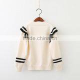 2-7 Years Wholesale 2017 New Fashion Winter Girls Knitted Sweater Ruffles Full Sleeve Pullover Girls Sweaters thumbnail-6