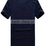 New Design Comfortable Short Sleeve Organic Cotton Casual T Shirt Heat Transfer Tees thumbnail-5
