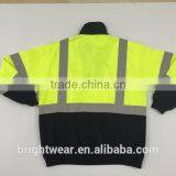 Contrast Safety Sweatshirt With Reflective Tape and Zipper thumbnail-6