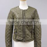 Women's quilted pu leather motorcycle Jackets #LPU8012