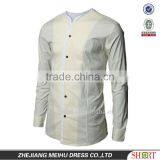 New Style Shirt Design for Men Fashion Clothing Popular Shirt no Collar for Men thumbnail-5