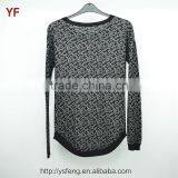 Fashion Korean Knitwear Print Middle Age Women Sweater thumbnail-2