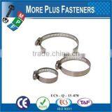 Made in Taiwan Stainless Steel Strong Stainless Steel Hose Clamps Thin Hose Clamp Amercian Type thumbnail-5