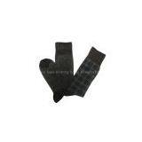 Men Fashion Grid Cotton Socks Customed Jacquard Sock thumbnail-3