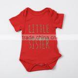 Summer 13 Colors Solid Color Gold Stamp Letters Designs Toddler Rompers For 0-24 Months In Stock thumbnail-1