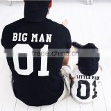 Custom Printed Cotton Sports Clothing Father and Baby T-shirt Family Matching Clothes