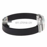 Fashion Silicone Stainless Steel Cross Bracelet for Man Custom thumbnail-4