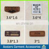 New Design Customized Good Quality Metal Leather Label for Handbags thumbnail-3