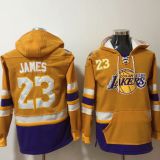 Los Angeles Lakers #23 James Yellow Hoodie