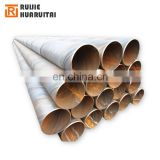 MS welded spiral steel pipe oil drilling fluids steel pipe low pressure spiral line pipe