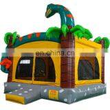 Palm Theme Dinosaur Bouncy Castle, Kids Inflatable Bounce Castle for Riding thumbnail-2