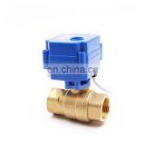 DN15 DN20 DN 25 DN32 2 Way Thread 12V 24VDC Electric Actuator Control Motorized Ball Valve thumbnail-2