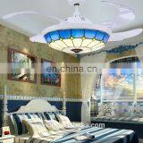 Factory Direct LED Stealth Ceiling Fan Light Fan Lights Tiffany Restaurant Stealth Children Fan Light Bedroom Decoration thumbnail-3
