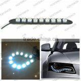 New Arrivals 12LEDs Flexible Light Strip Auto DRL Lens Waterproof Universal Flexible Led Drl/ Daytime Running Light