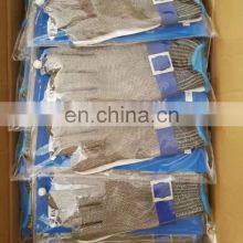 Level 5 Protection Anti-slip Black Stainless Steel Wire Mesh Cut Resistant Gloves Safety Working Kitchen Gloves thumbnail-5