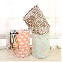 Portable Multipurpose Bucket Handmade Cheap Custom Folding Felt Round Collapsible Laundry Basket thumbnail-5