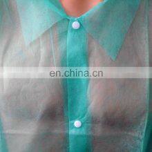 Green Lab Coats For Unisex Adult Non Woven Women Lab Coats With Pocket thumbnail-4