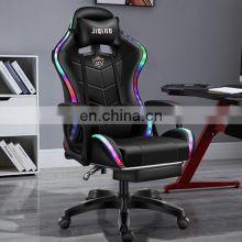 2022 High quality cheap price wholesales competitive leather high density sponge reclining RGB led speaker massage gaming chair