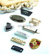 Custom Handbag Hardware Environmental Eco-friendly Brand Name Engraved Metal Logo Label for Bag Accessories thumbnail-3