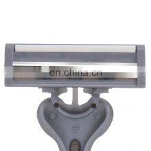 Pivoting Head Razor For Men Germany Blade Non-slip Rubber Handle Male Beard Cut Blade With Lubricant Strip LY3-04G thumbnail-2