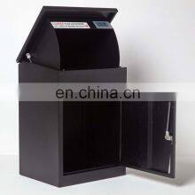 Metal Outdoor Wall Mounted Foldable Parcel Drop Box for Package Green Color Anti Theft Parcel Box thumbnail-5
