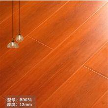 Guangdong Wood Flooring Teak Color Laminate Flooring 12 cm Wood Flooring Household Flooring Wear-resistant Composite Wood Flooring thumbnail-2